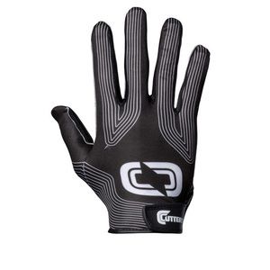 Cutters Epic Football Receiver Glove, Black, Adult, Small/Medium